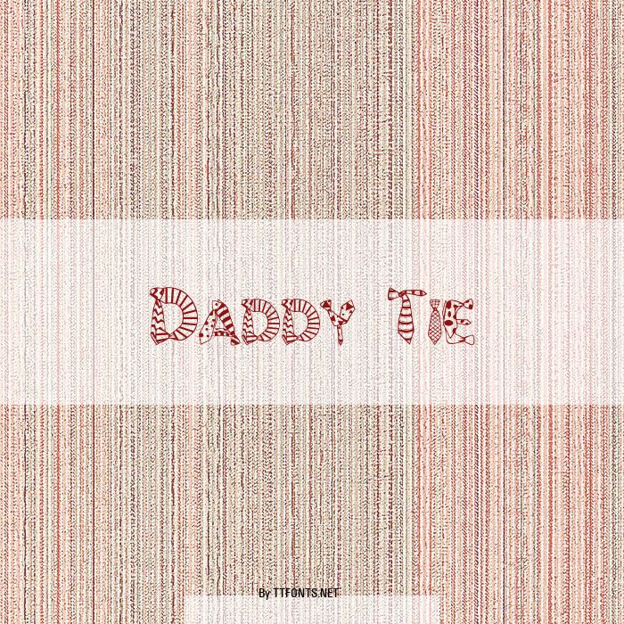 Daddy Tie example